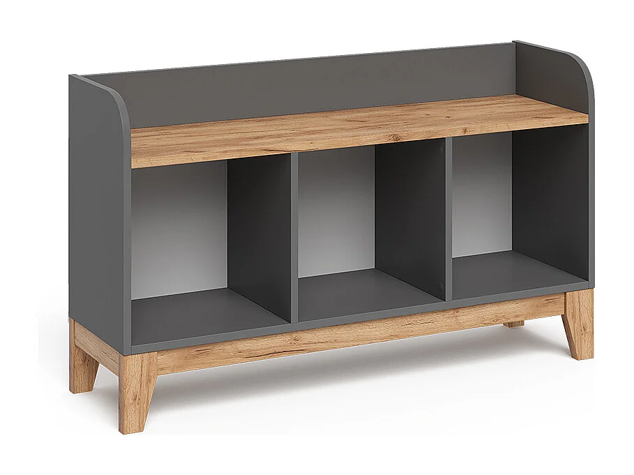 Barnbänk grå/artisan 107.2x30.6x63.8 malia
