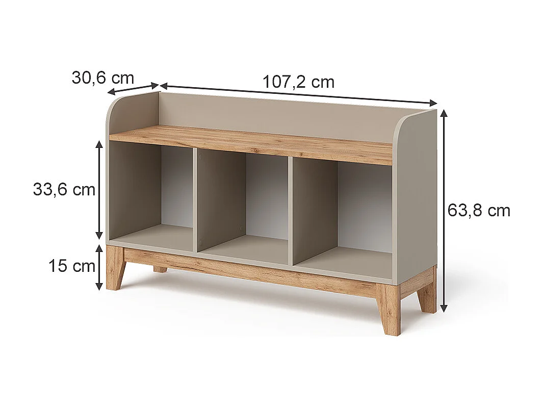 Banc pour enfants cachemire/artisan 107.2x30.6x63.8 malia