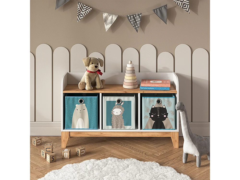 Kindersitzbank weiß/artisan 107.2x30.6x63.8 malia