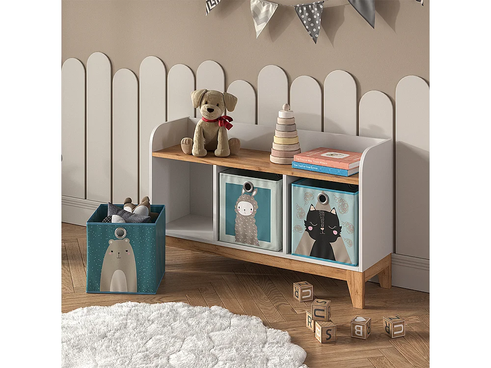 Kindersitzbank weiß/artisan 107.2x30.6x63.8 malia