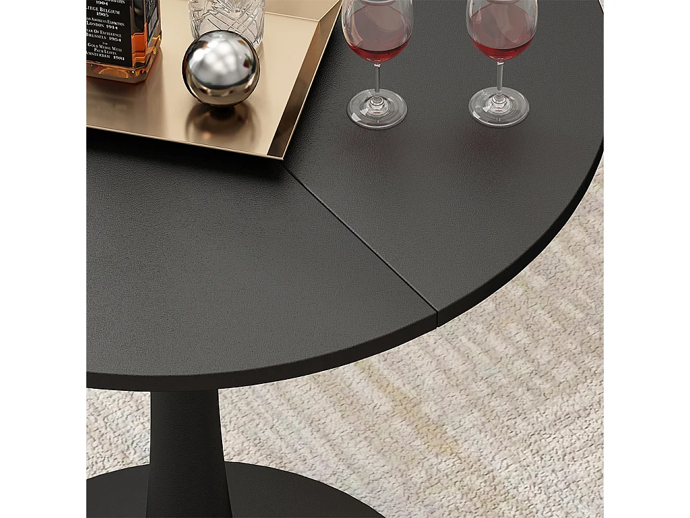 Table à manger noir 70x70x73 carl