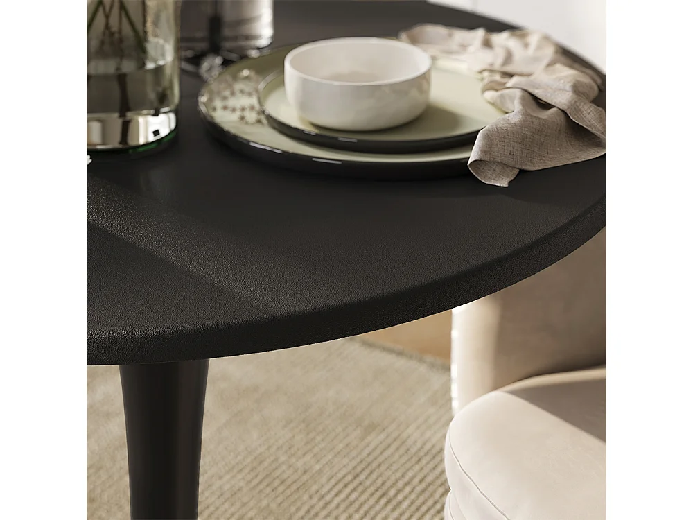Table à manger noir 70x70x73 carl