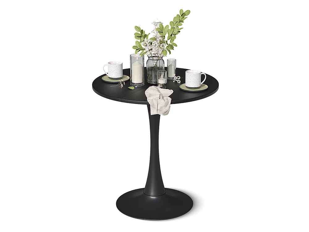 Table à manger noir 70x70x73 carl