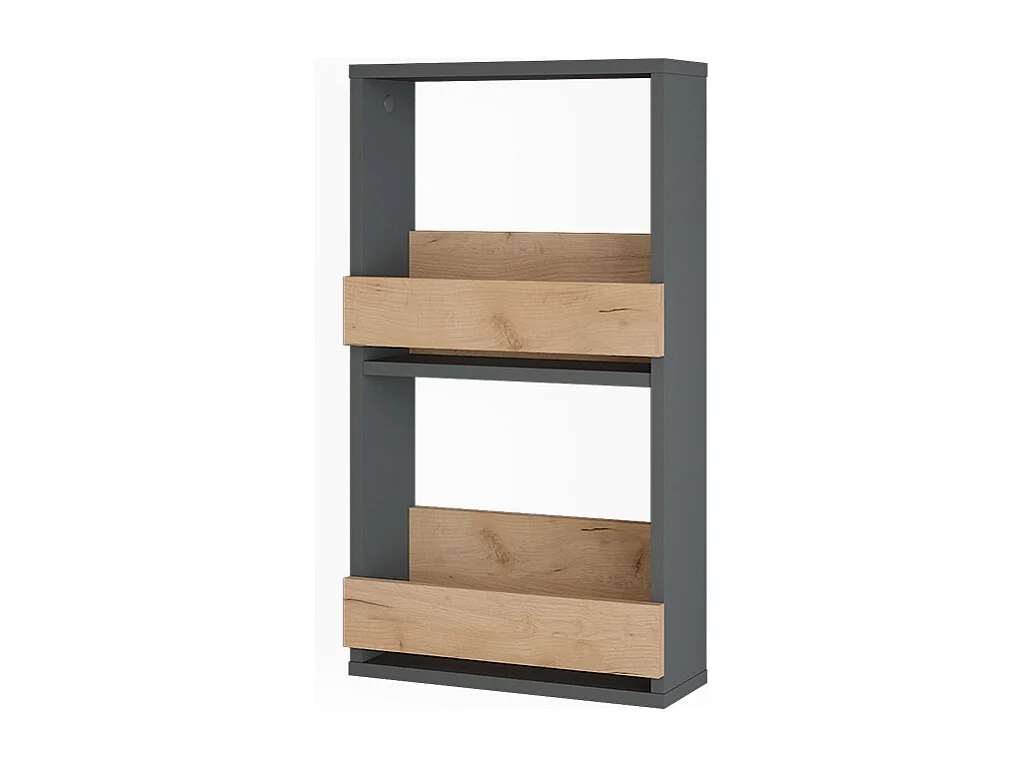 étagère pour verres à vin chêne doré/anthracite 40x15.1x72 repose