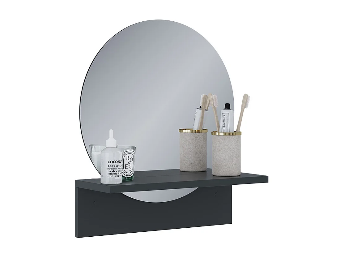 Badkamerspiegel zwart 40x15x47.5 elyra