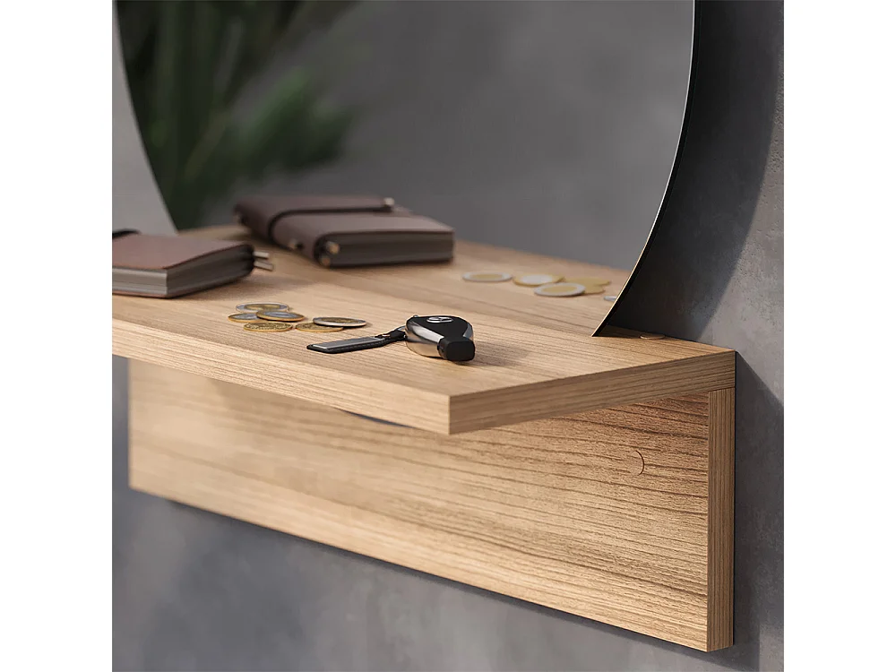 Badezimmerspiegel goldkraft eiche 40x15x47.5 elyra