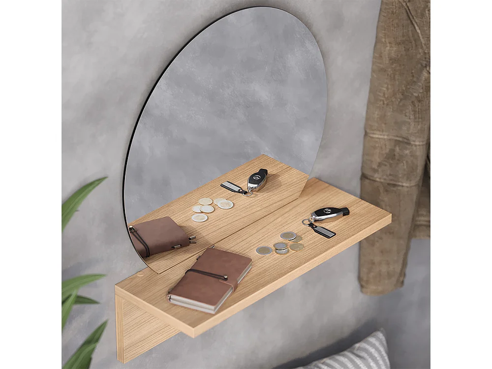 Badezimmerspiegel goldkraft eiche 40x15x47.5 elyra