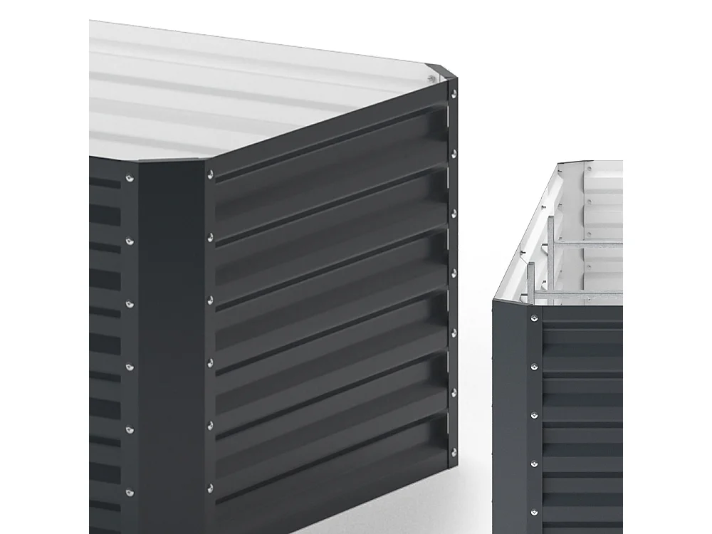 Lit surélevé anthracite 270x90x60