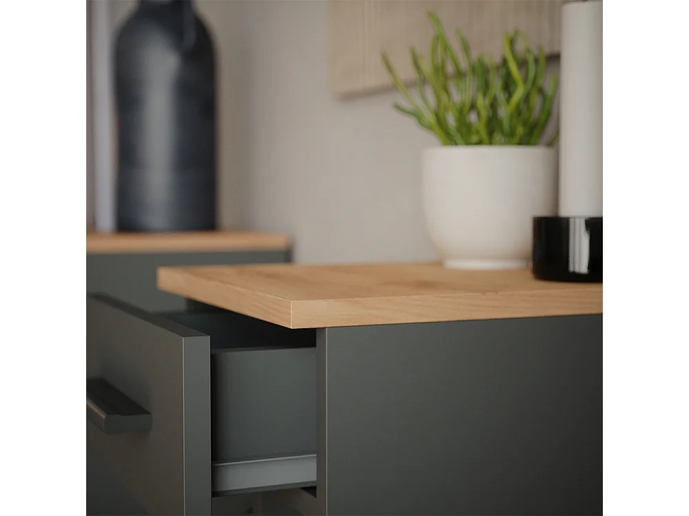 Weinregal goldkraft eiche/anthrazit 30x34.5x106 repose