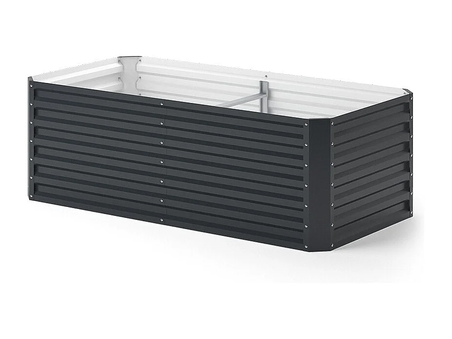 Jardinière anthracite 180x60x60