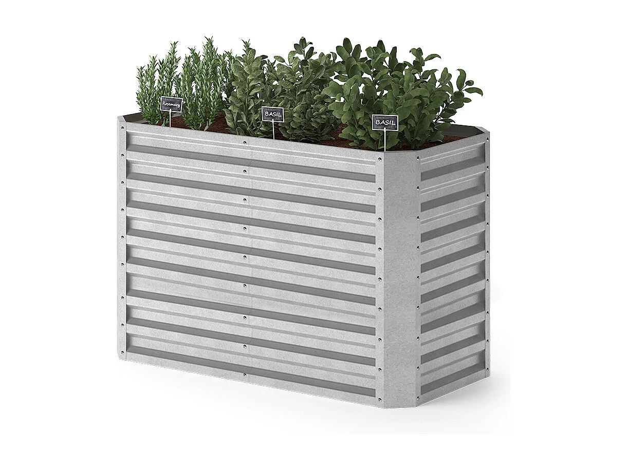Hochbeet silber 120x60x80