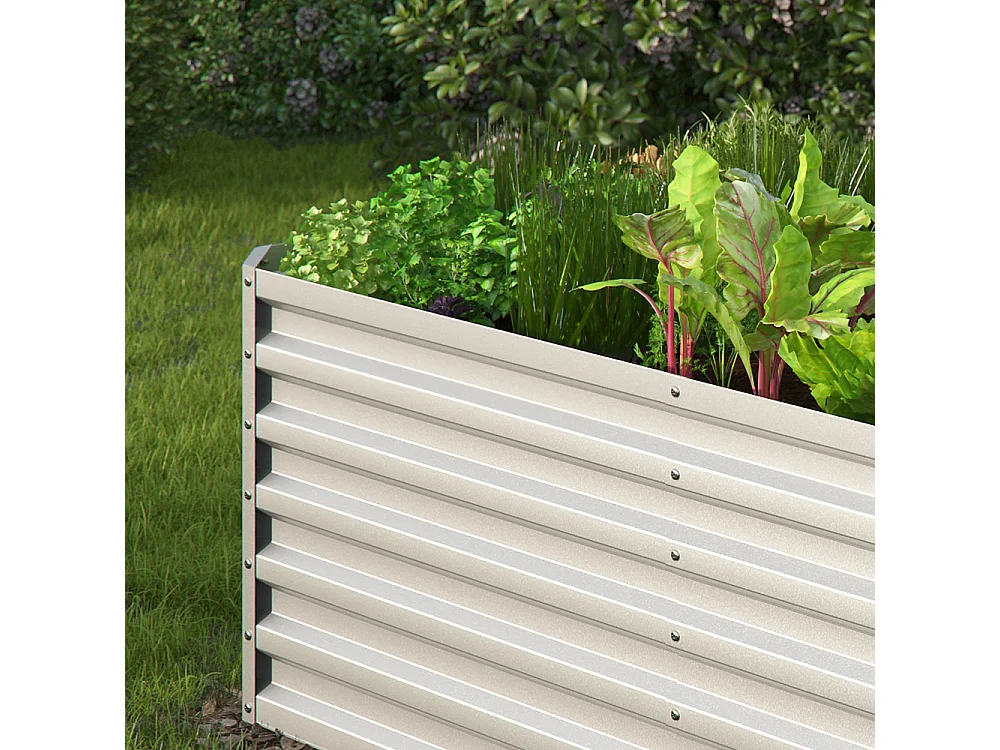 Hochbeet silber 180x60x90