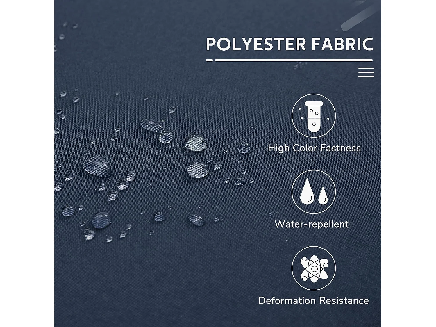 YODOLLA 3-Sitzer Hollywoodschaukel mit verstellbarem Baldachin & abnehmbarem Kissen, für Hinterhof, Garten, Hof, Pool, Balkon, Blau