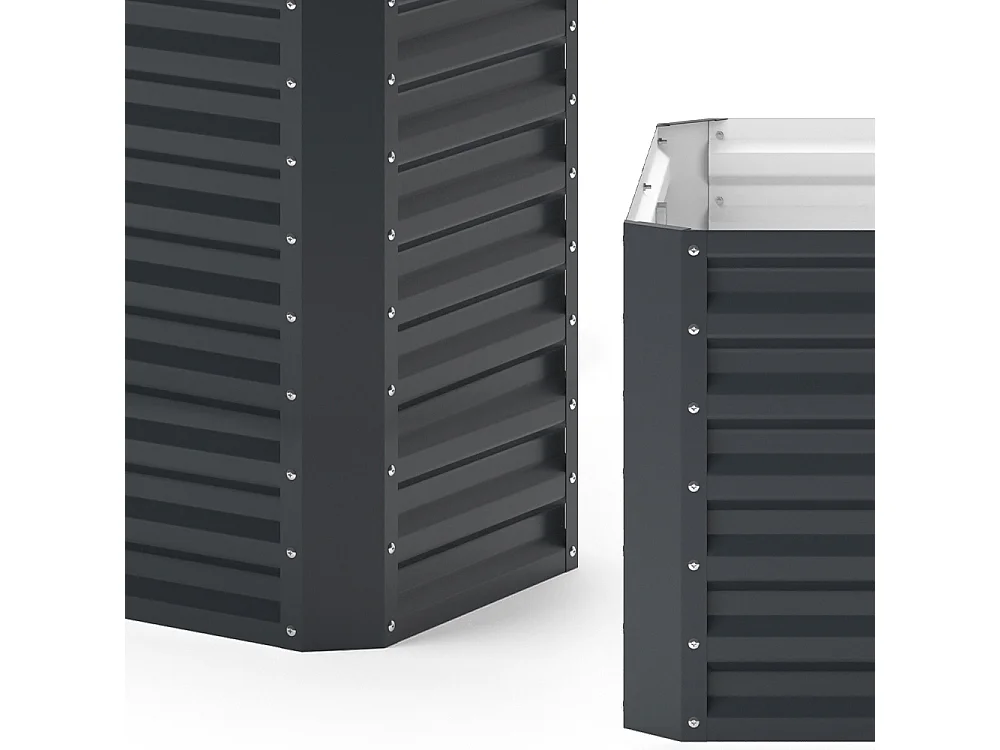 Hochbeet anthrazit 120x60x80