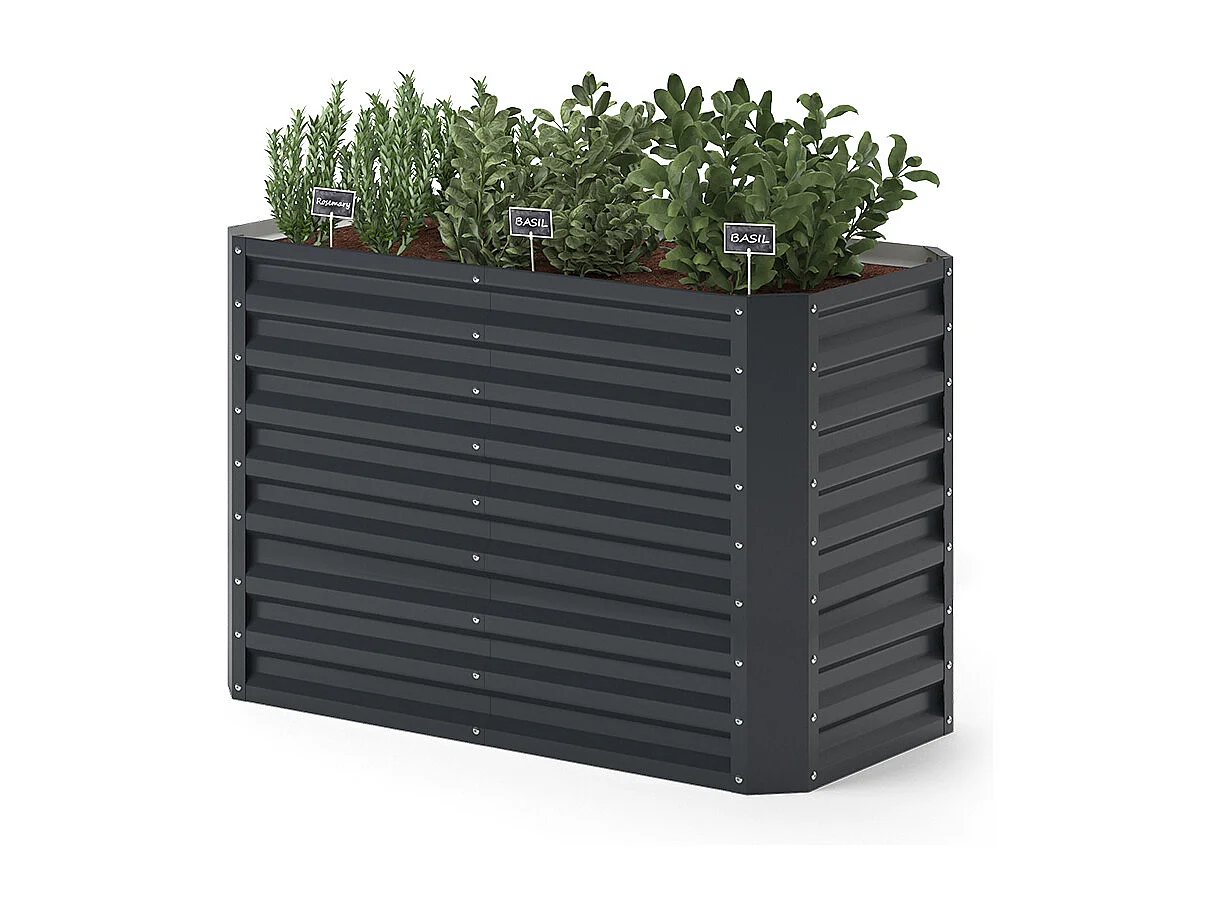 Raised bed anthracite 120x60x80