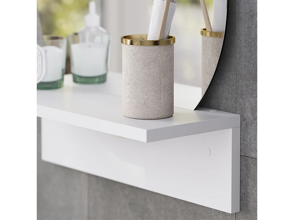 Badezimmerspiegel weiß 40x15x47.5 elyra