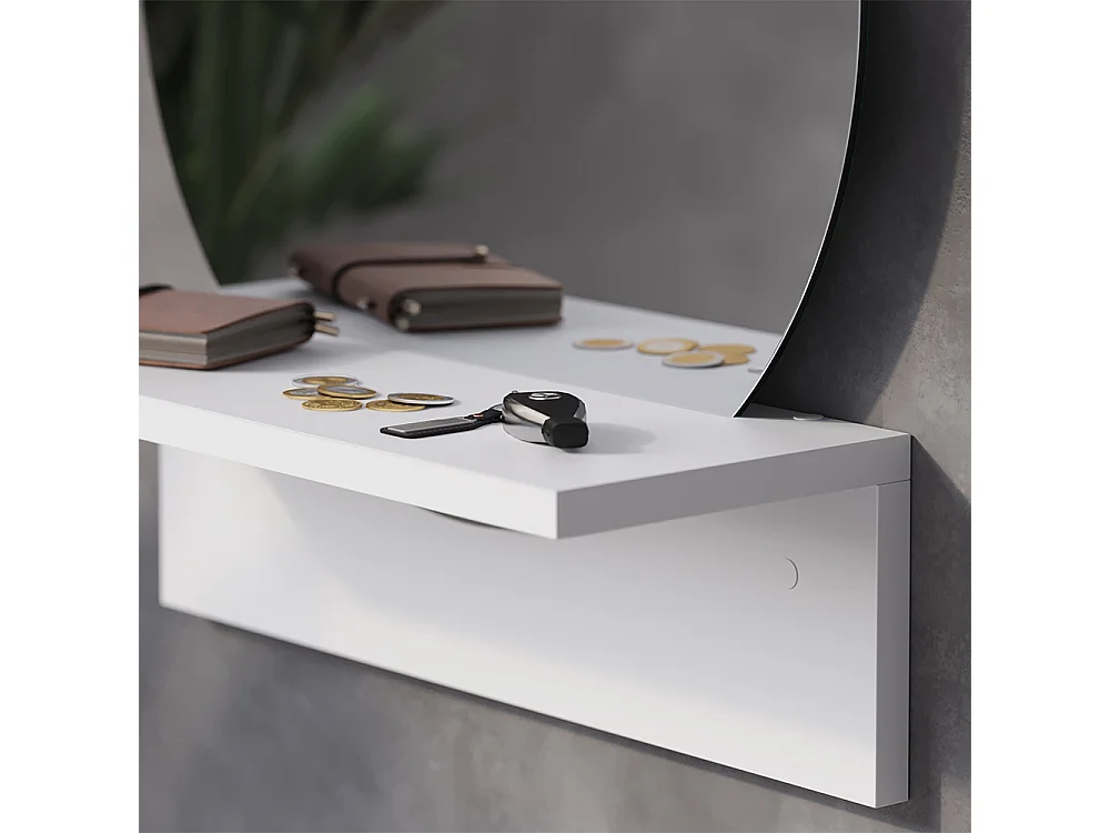 Badezimmerspiegel weiß 40x15x47.5 elyra