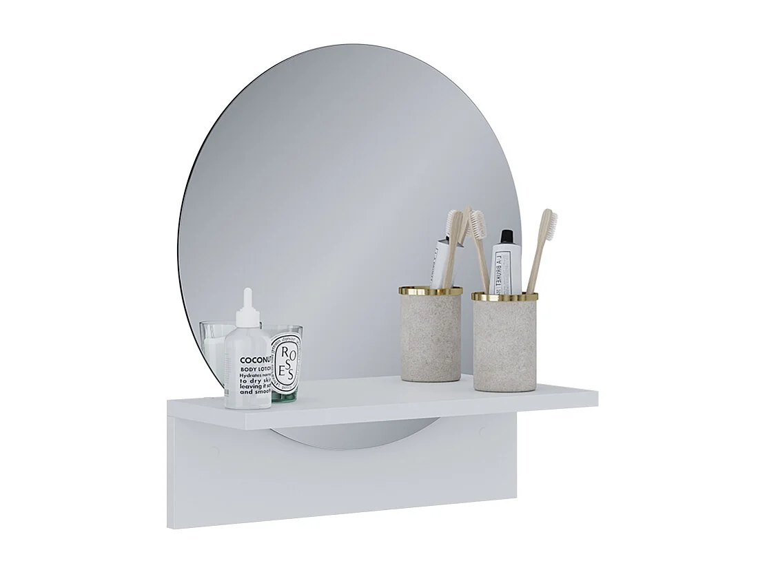 Badezimmerspiegel weiß 40x15x47.5 elyra