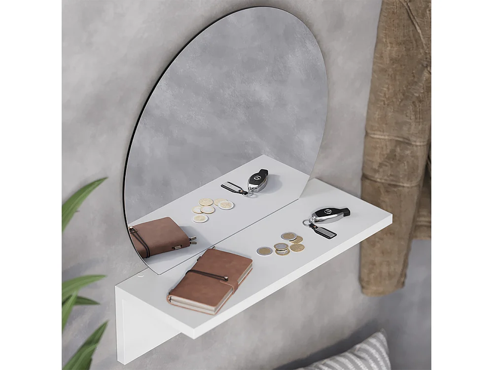 Badezimmerspiegel weiß 40x15x47.5 elyra