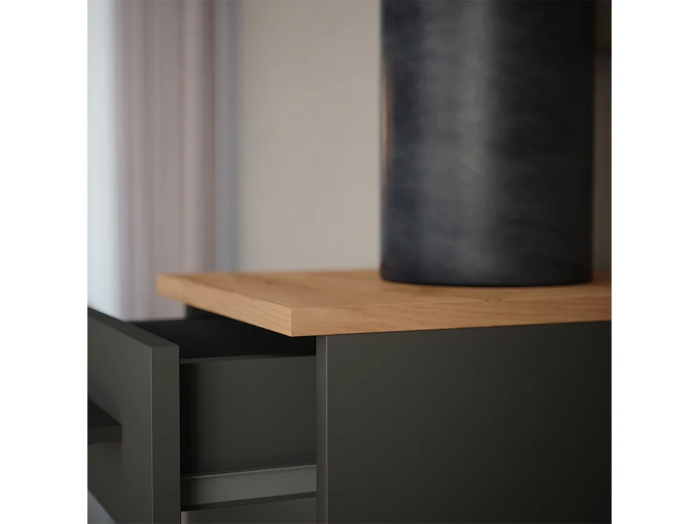 Weinregal goldkraft eiche/anthrazit 30x34.5x106 repose