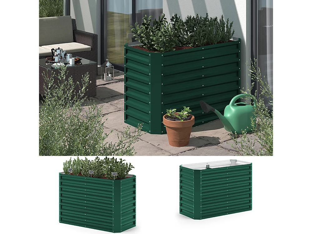 Hochbeet grün 120x60x80