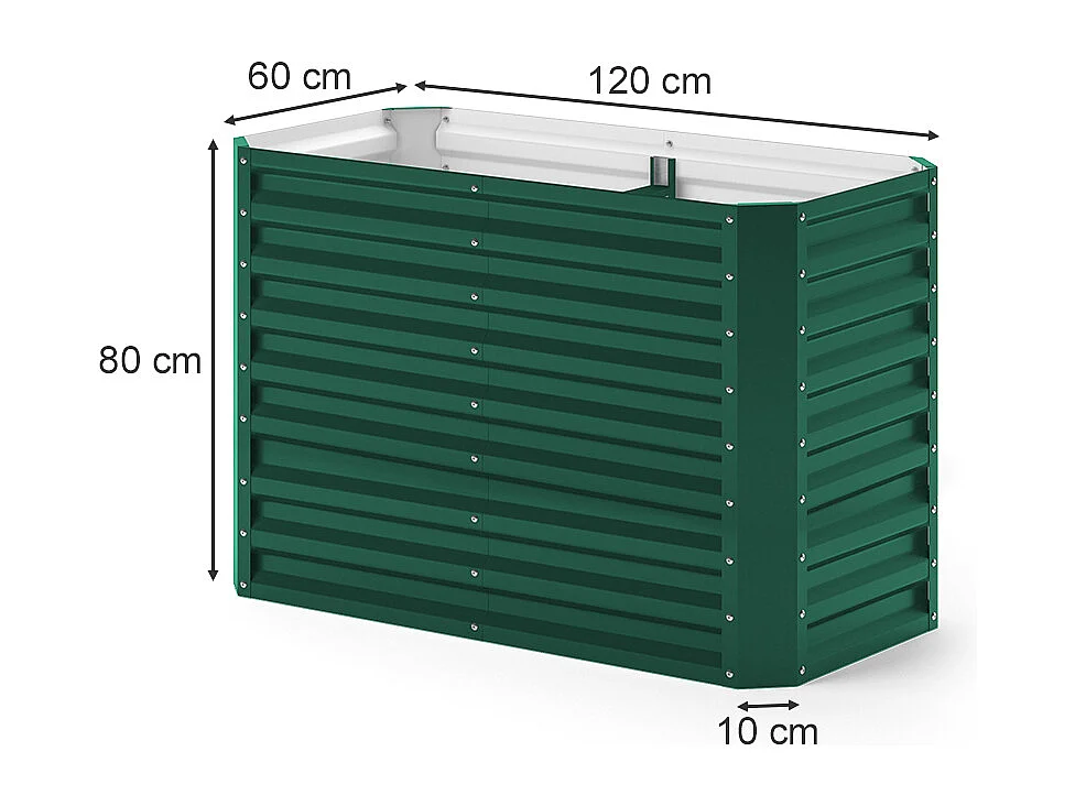 Hochbeet grün 120x60x80