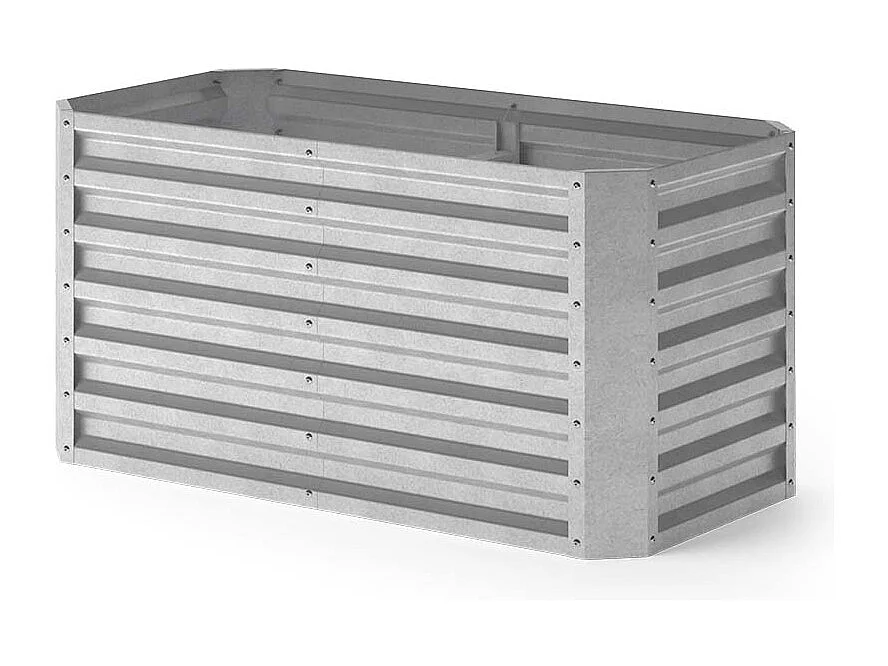 Lit surélevé argent 120x60x60