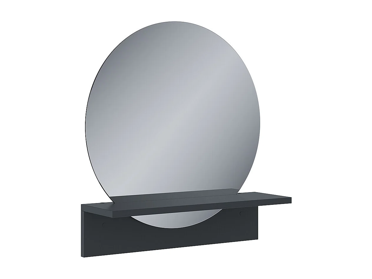 Badrumsspegel svart 50x15x54.5 elyra