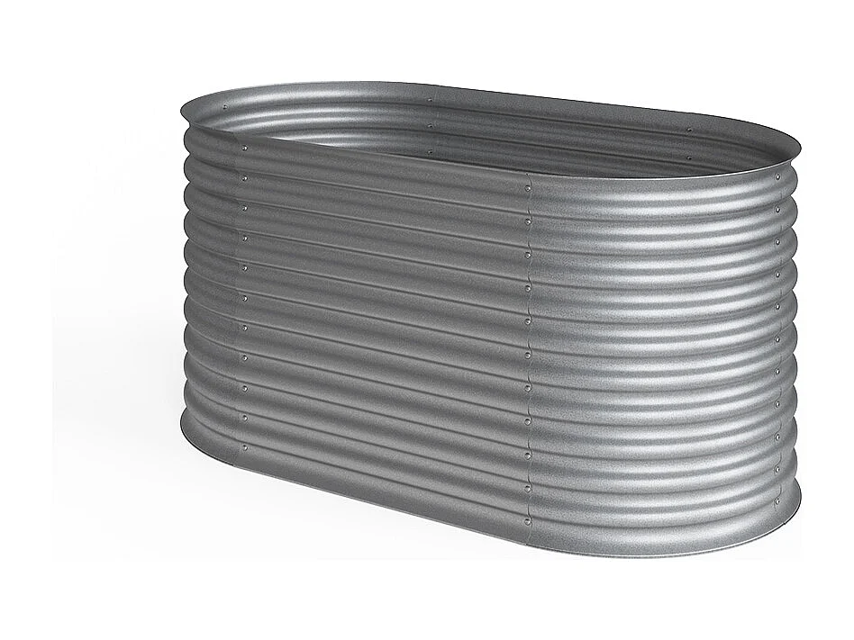 Lit surélevé argent 160x82x80