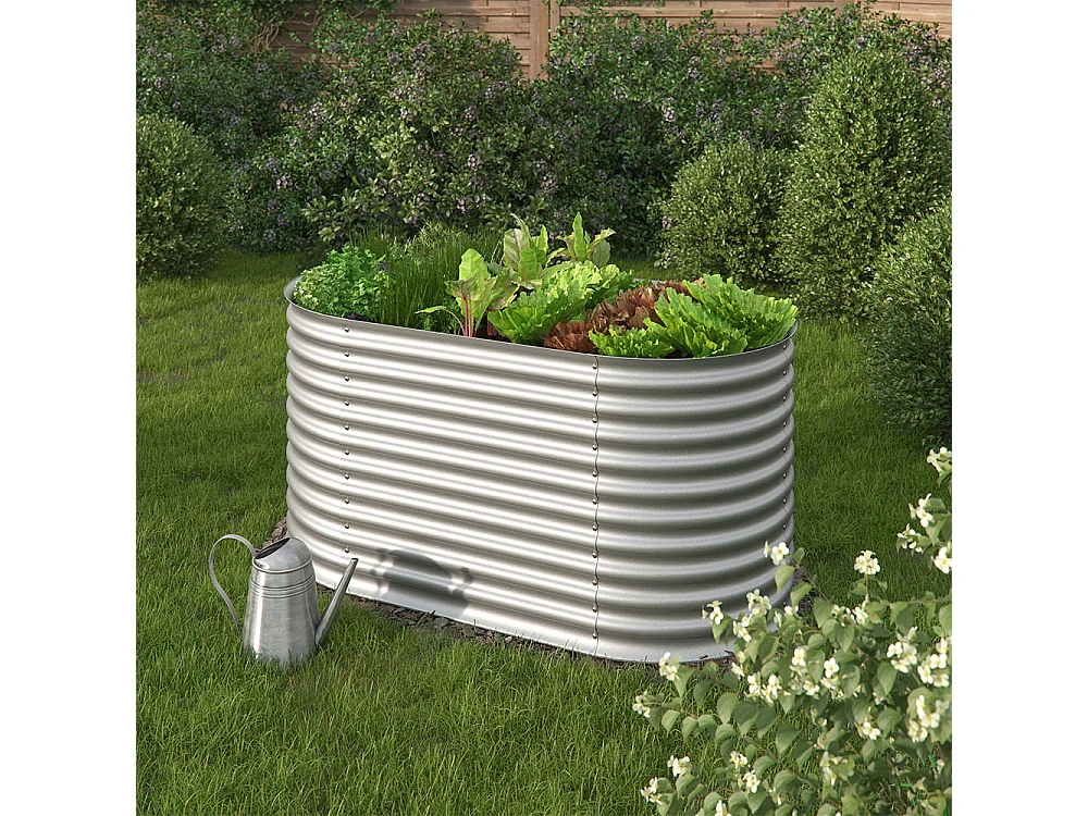 Grządka srebrny 160x82x80