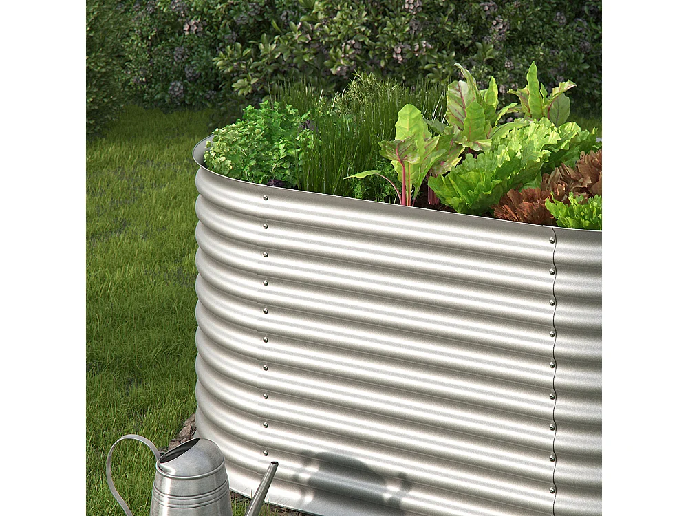 Grządka srebrny 160x82x80