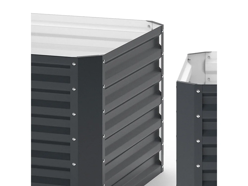 Hochbeet anthrazit 90x90x60