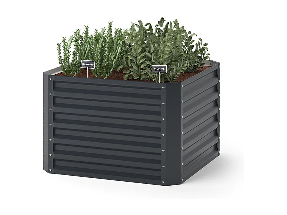 Hochbeet anthrazit 90x90x60