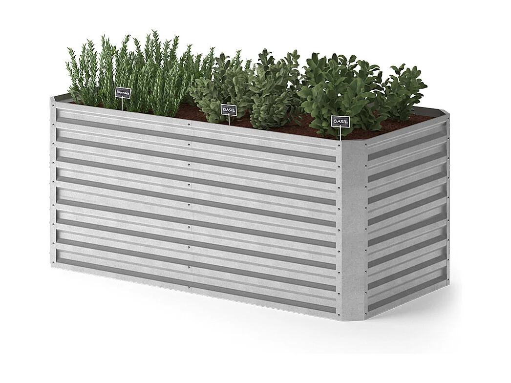 Hochbeet silber 180x90x80