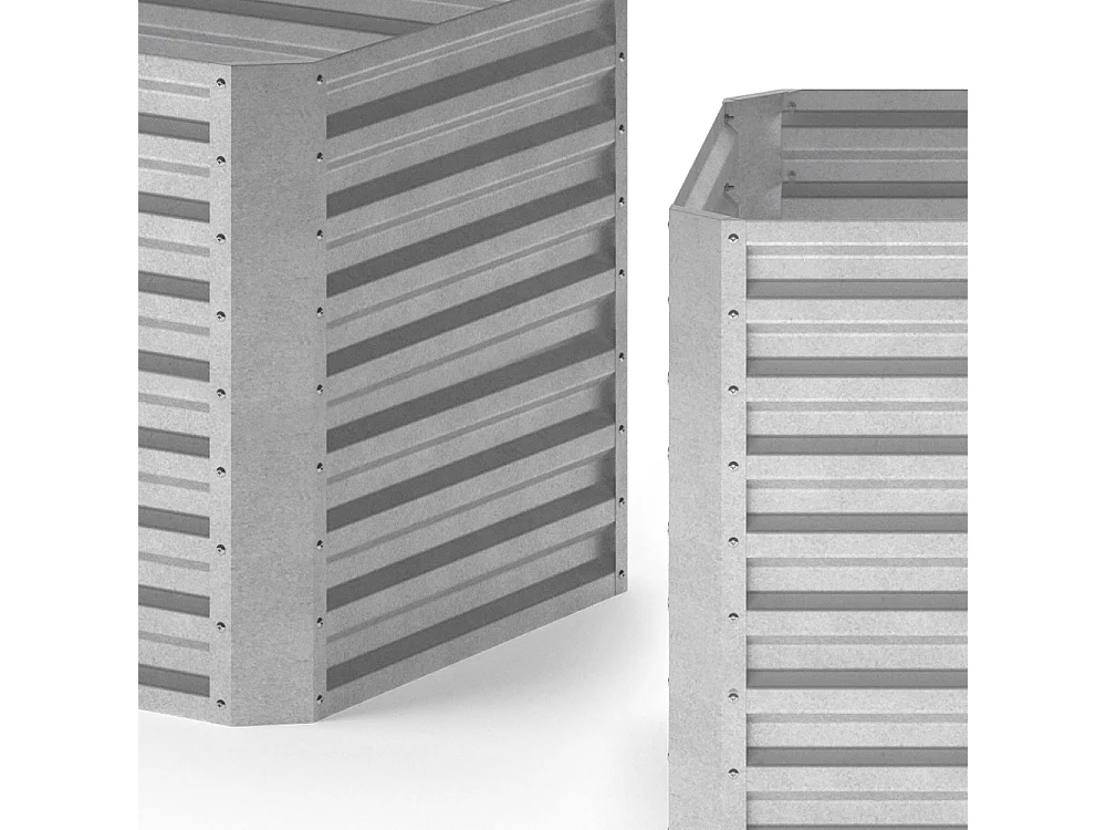 Raised bed silver 180x90x80