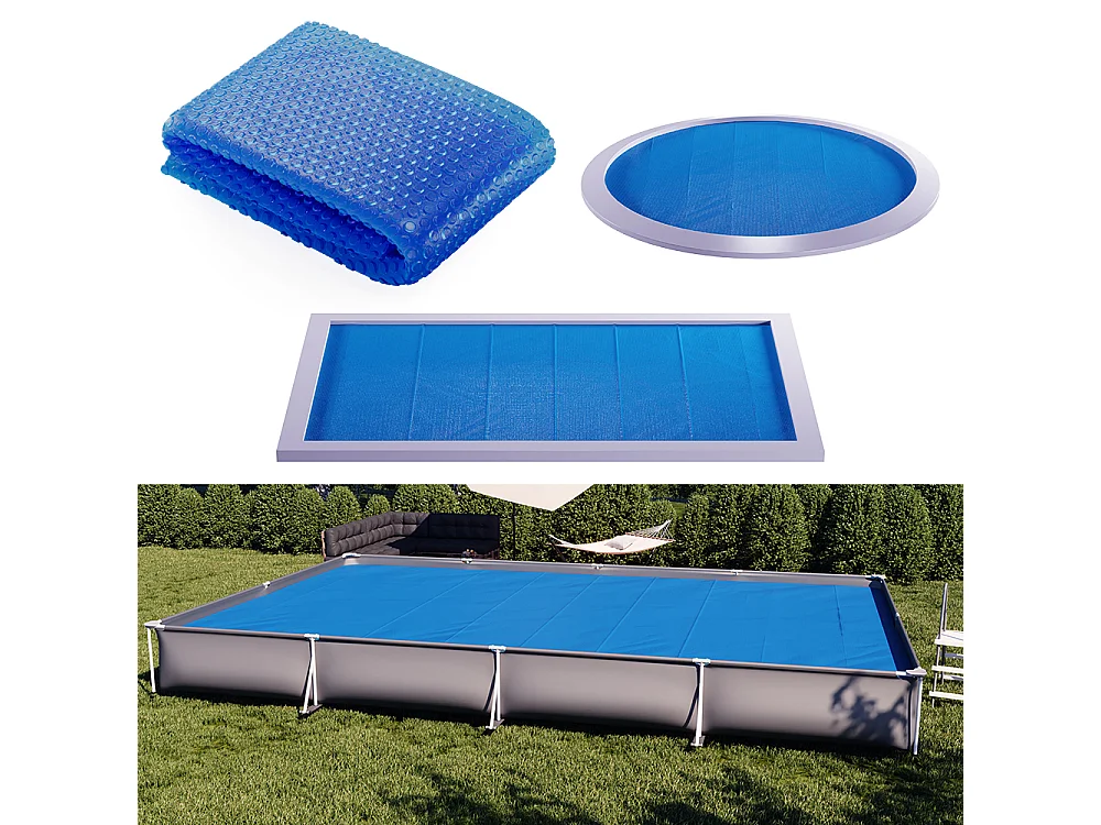 Bâche solaire bleu 800x500x1