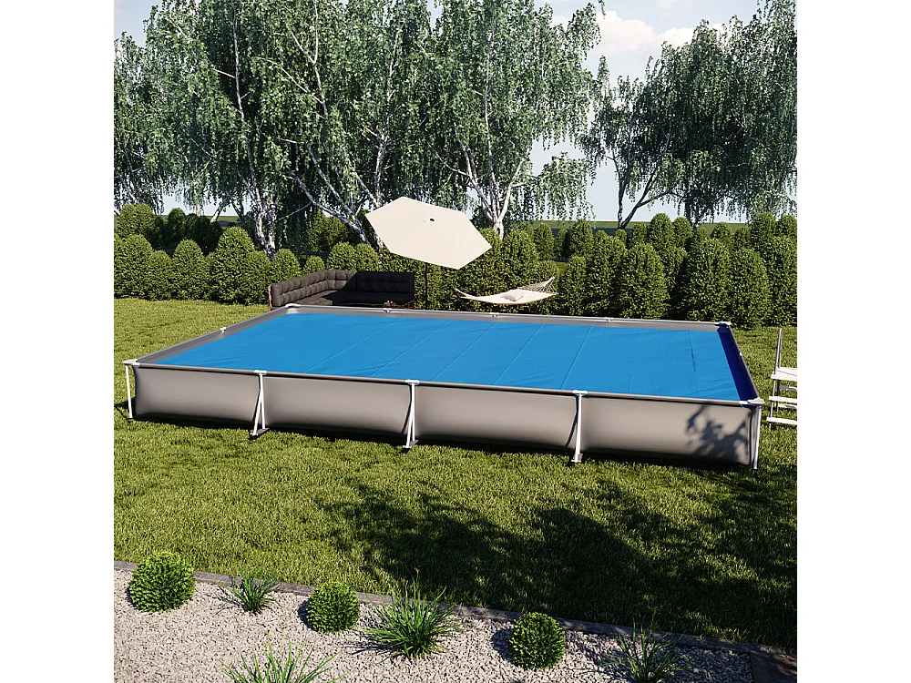 Bâche solaire bleu 800x500x1