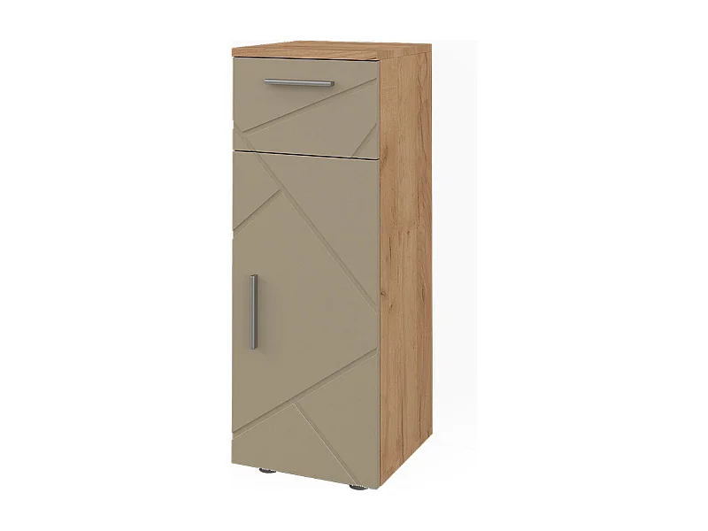 Meuble salle de bain chêne de force doré 30x30x81 irma