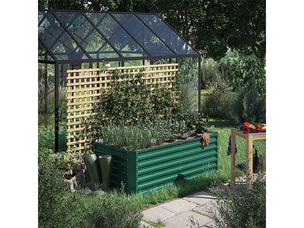 Hochbeet grün 180x90x60