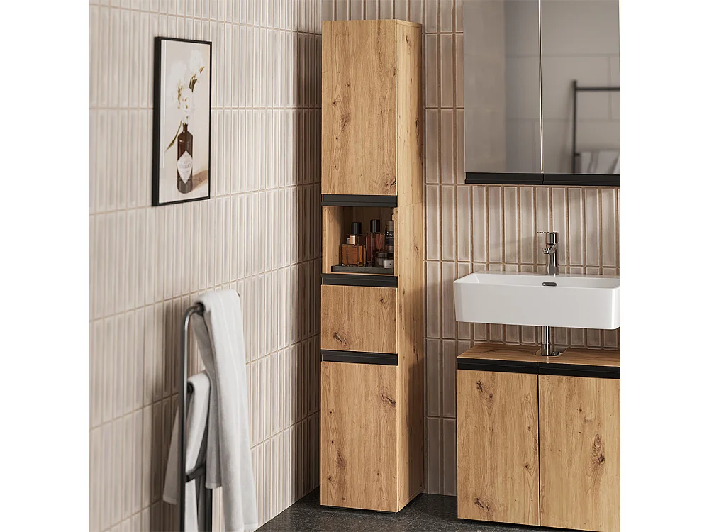 Meuble salle de bain artisan 30x35x181 torren