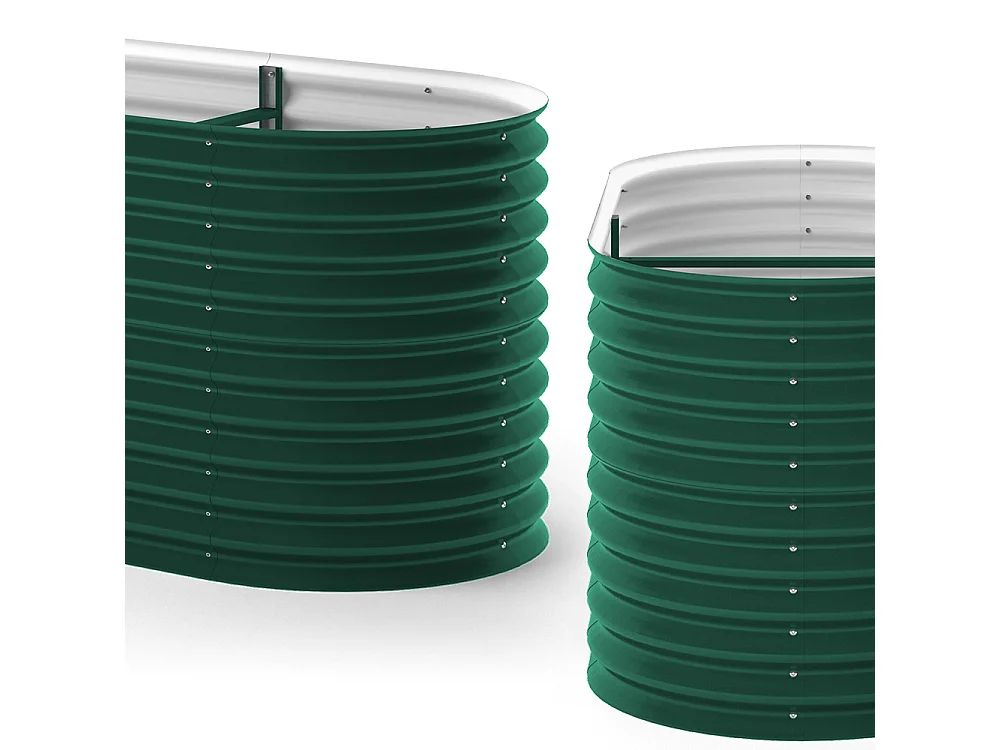 Lit surélevé vert 160x80x80