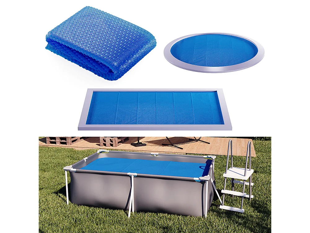 Zonnefolie blauw 260x160x1