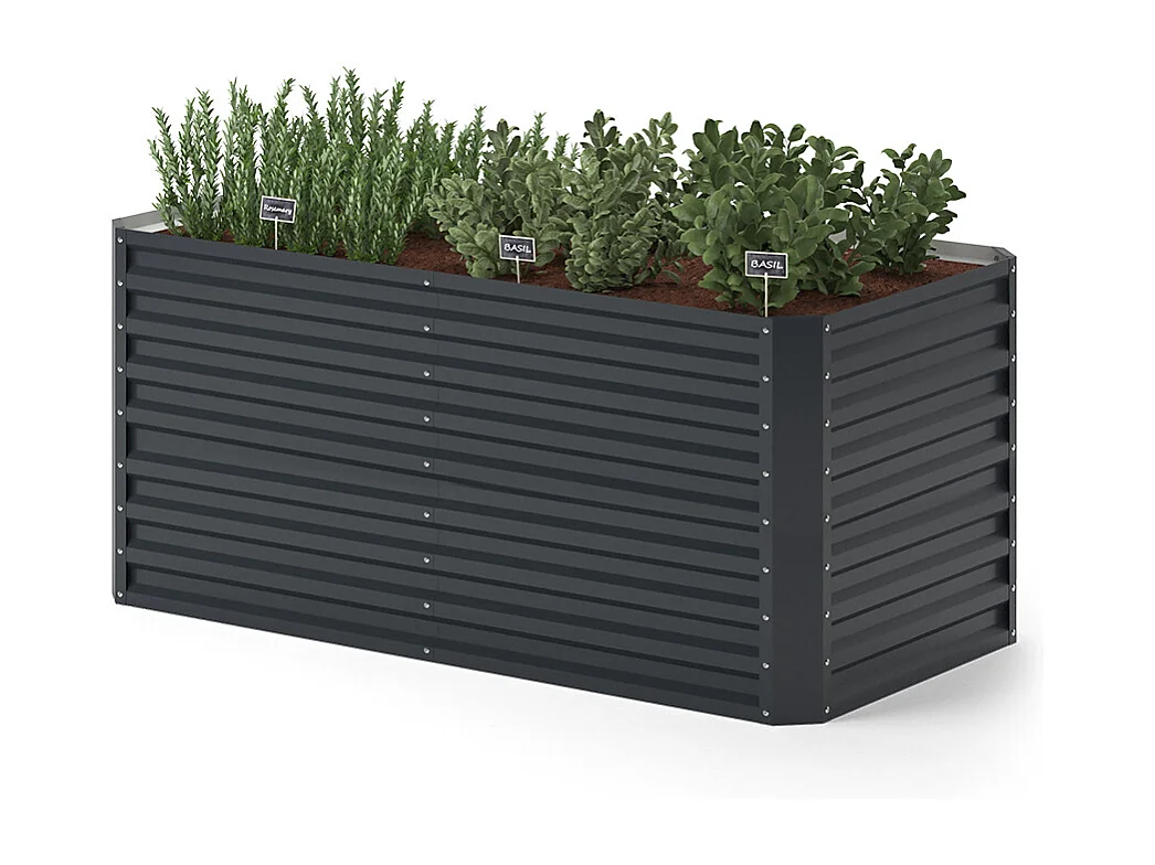 Raised bed anthracite 180x90x80