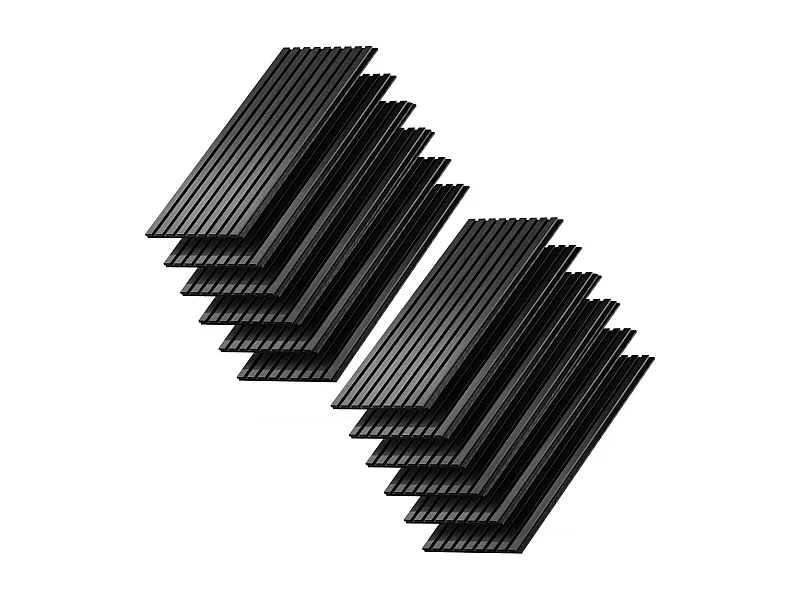 Panneau mural noir 120x1.8x40 akustikpaneel
