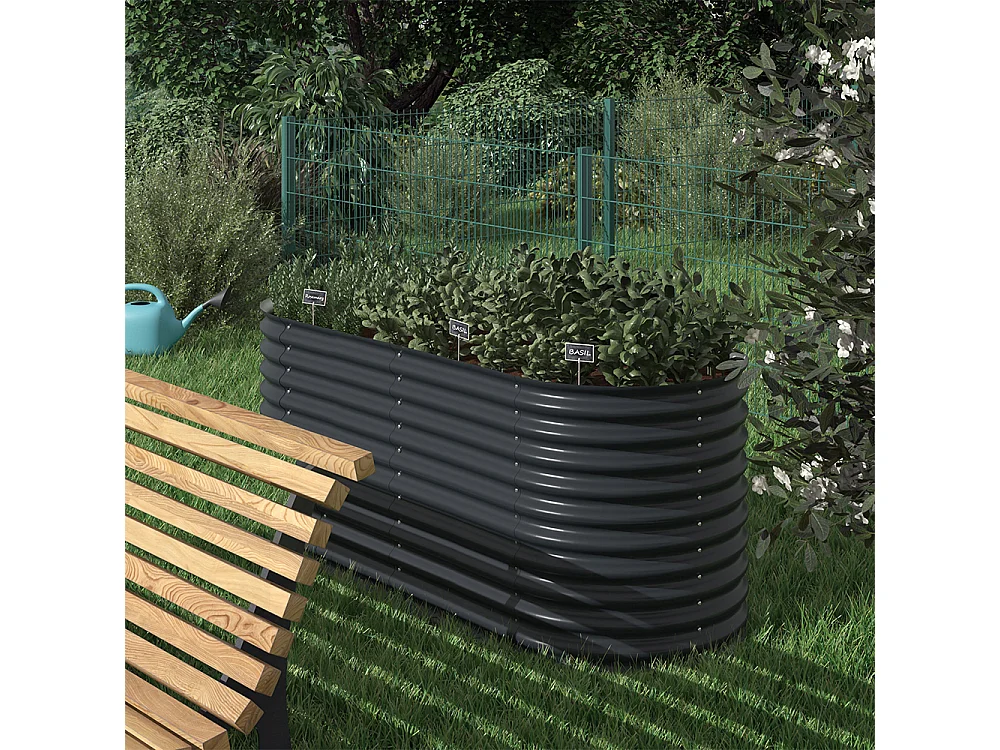 Lit surélevé anthracite 200x100x80