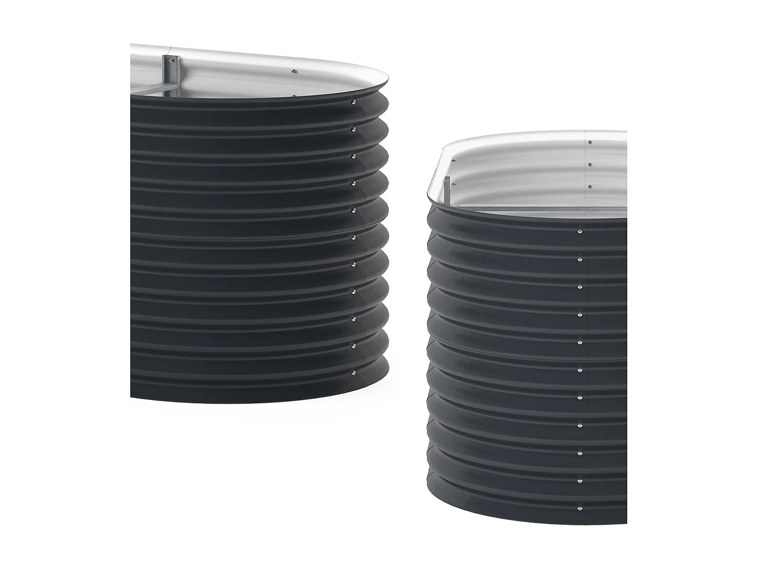 Lit surélevé anthracite 200x100x80