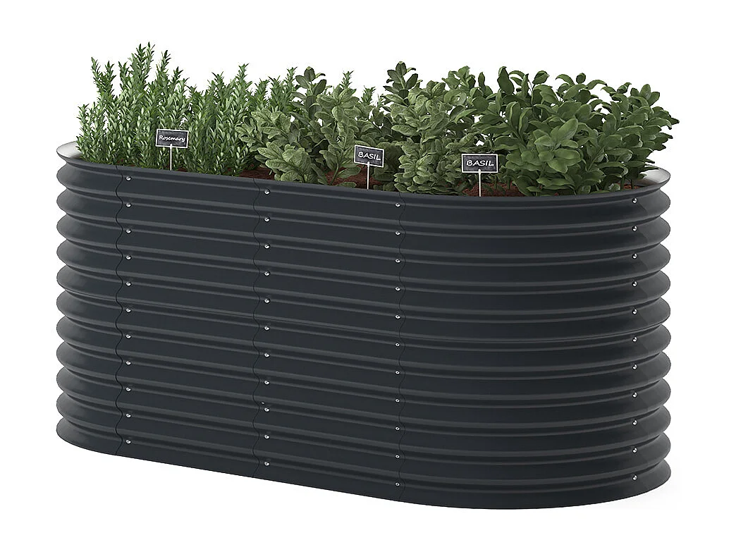 Lit surélevé anthracite 200x100x80