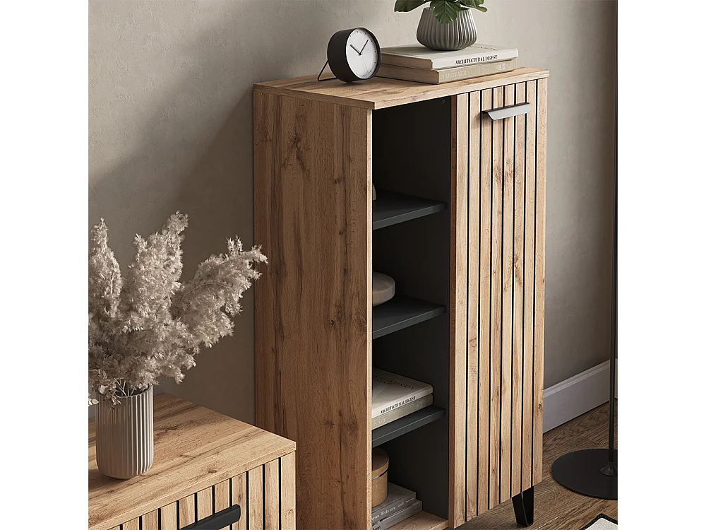 Commode marron 35x60.2x110 amber