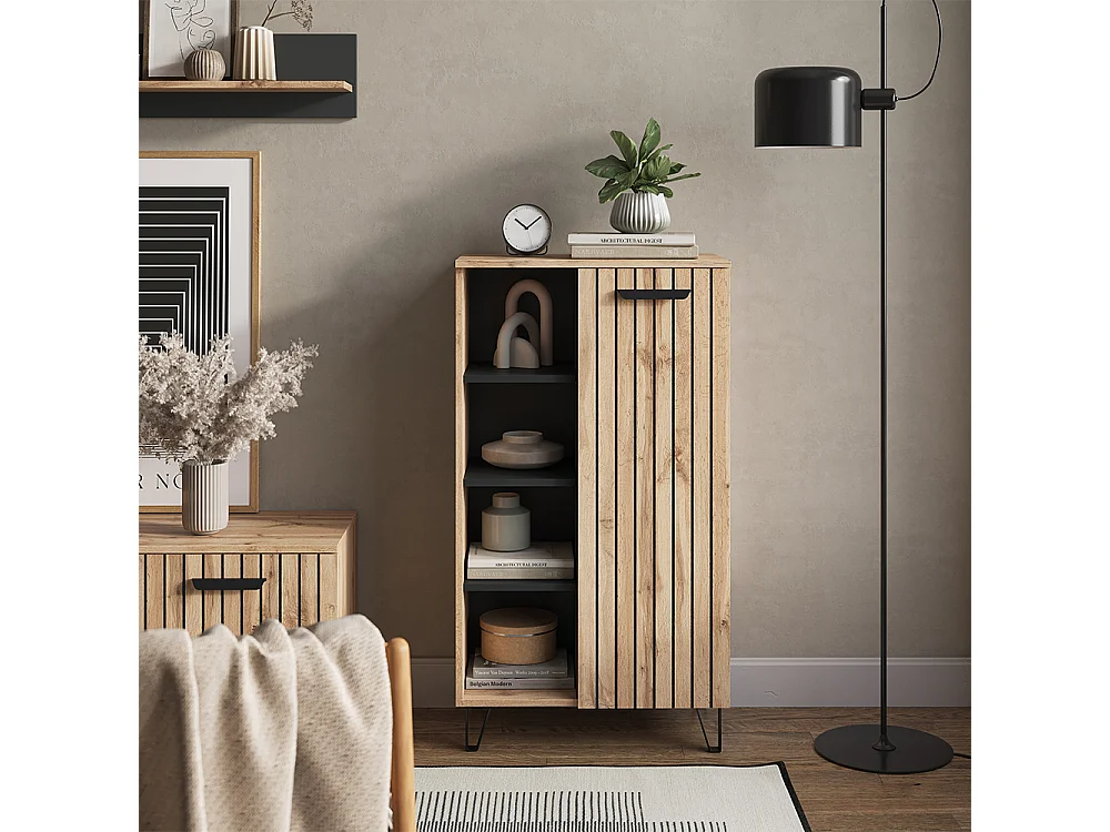 Commode marron 35x60.2x110 amber