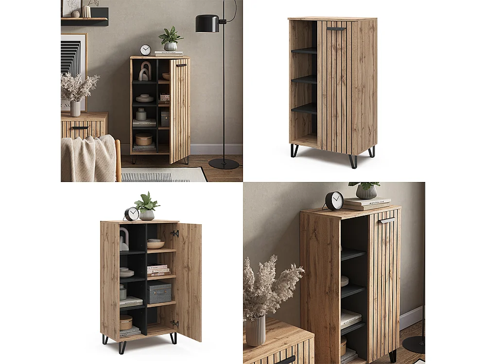 Commode marron 35x60.2x110 amber